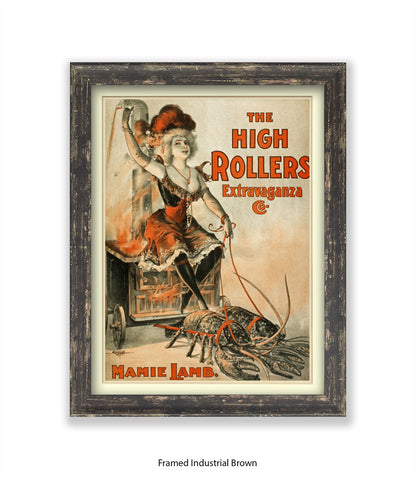 High Rollers Girl - Mamie Lamb Art Print