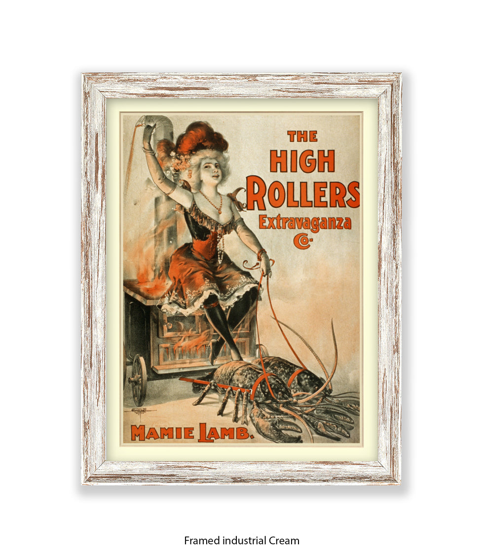 High Rollers Girl - Mamie Lamb Art Print