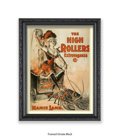 High Rollers Girl - Mamie Lamb Art Print