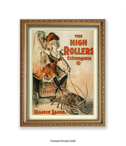 High Rollers Girl - Mamie Lamb Art Print