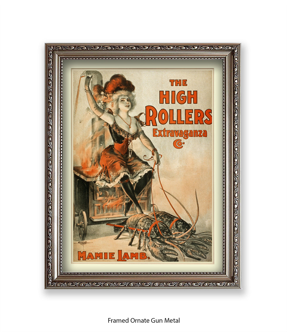 High Rollers Girl - Mamie Lamb Art Print