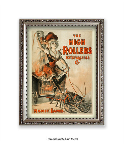 High Rollers Girl - Mamie Lamb Art Print
