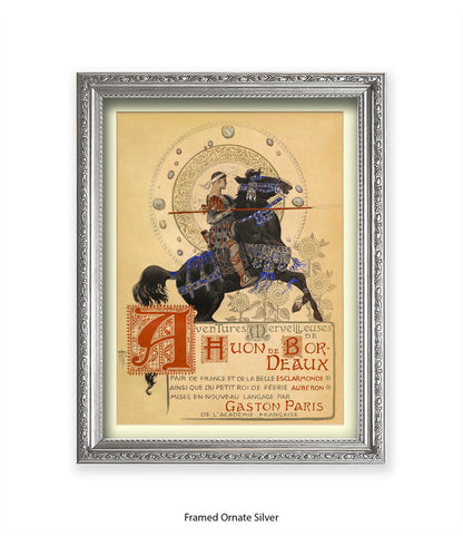 Houn De Bordeaux - Man On Horse With Spear Art Print