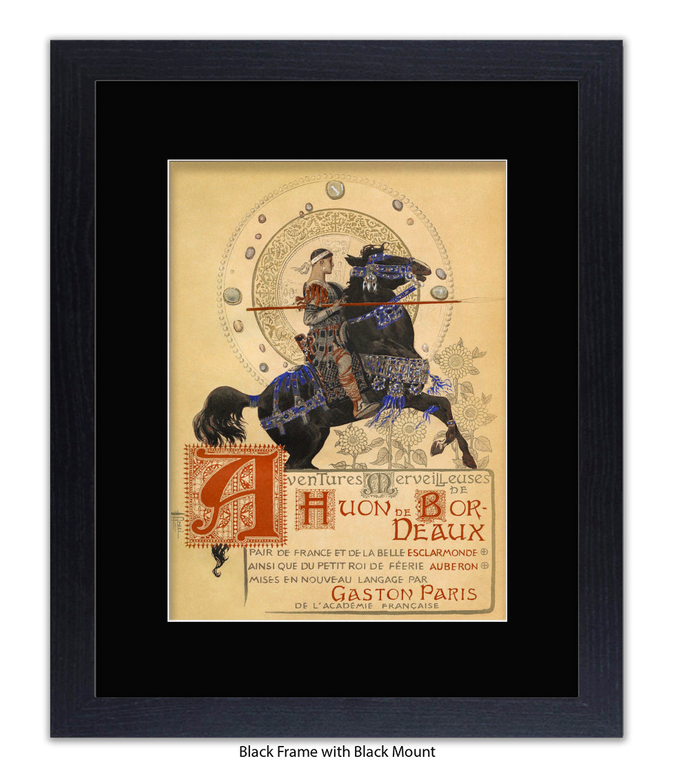 Houn De Bordeaux - Man On Horse With Spear Art Print