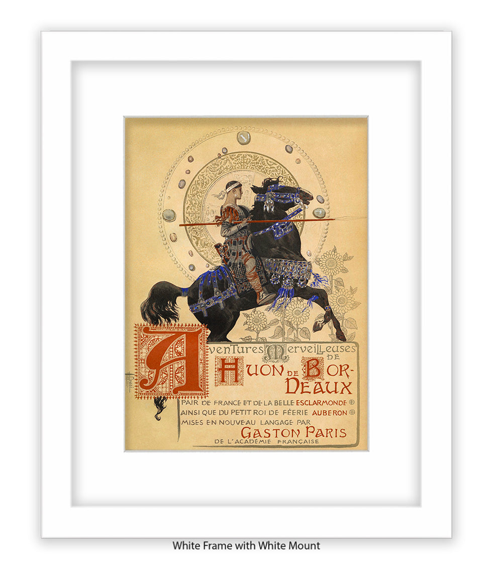 Houn De Bordeaux - Man On Horse With Spear Art Print