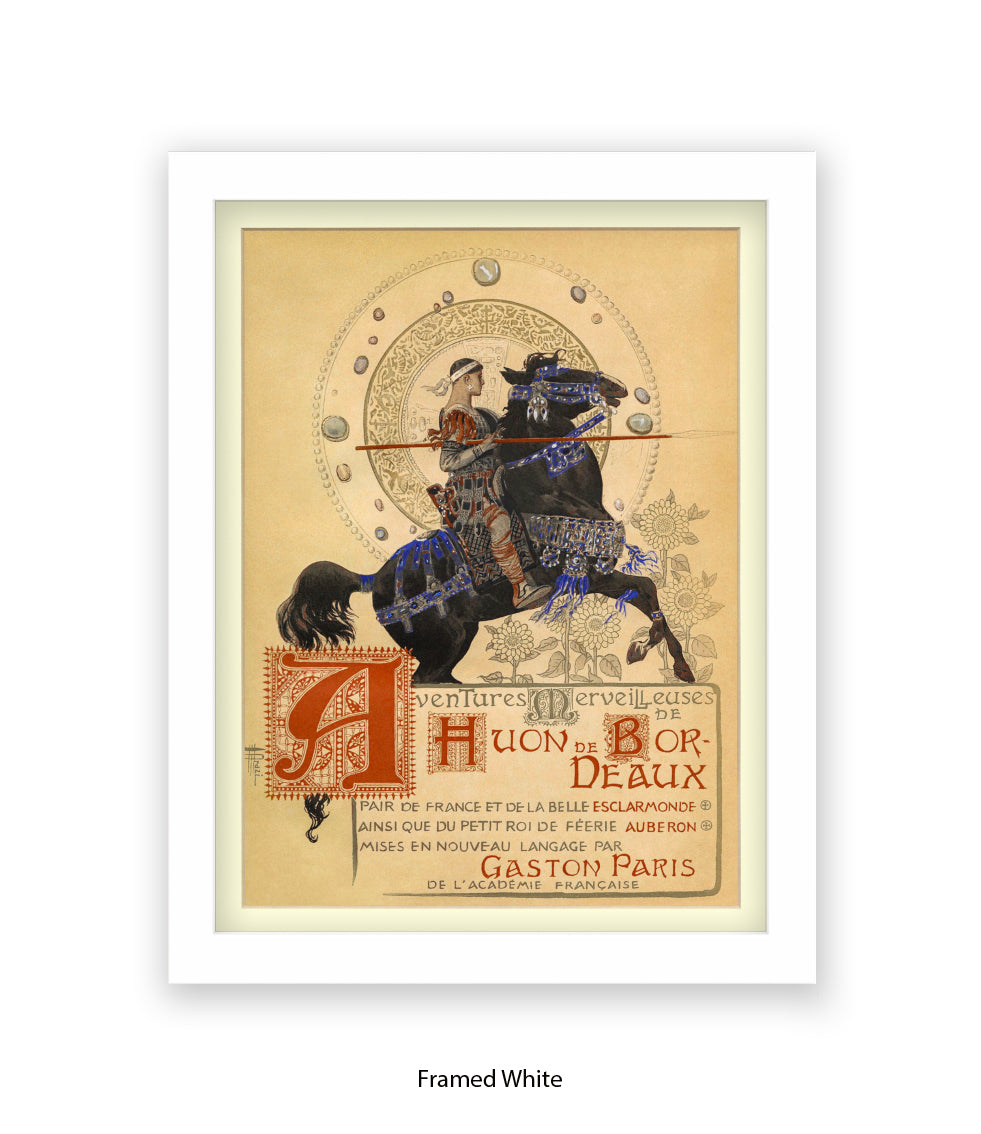 Houn De Bordeaux - Man On Horse With Spear Art Print