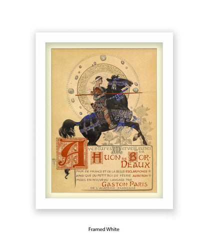 Houn De Bordeaux - Man On Horse With Spear Art Print