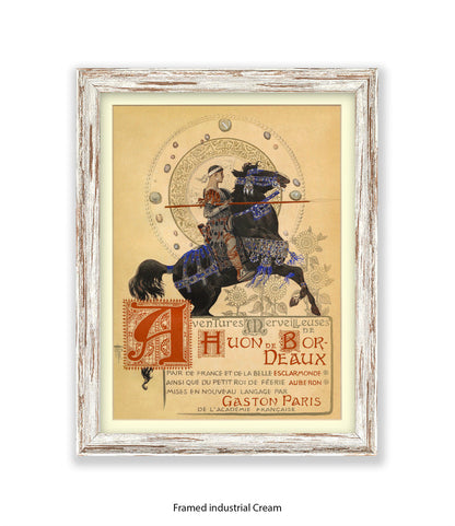Houn De Bordeaux - Man On Horse With Spear Art Print