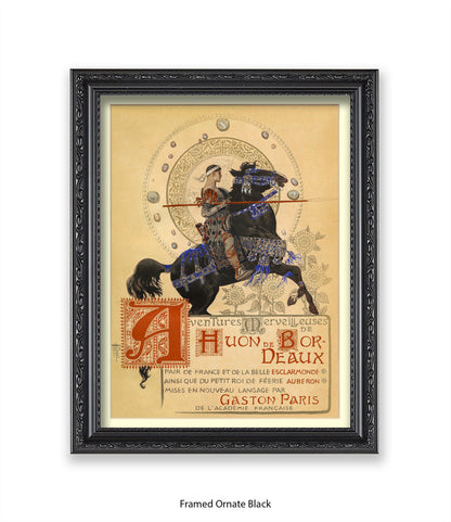 Houn De Bordeaux - Man On Horse With Spear Art Print