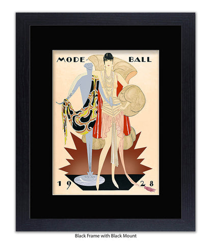 Mode Ball 1928 - Girl Maniquinn Art Print