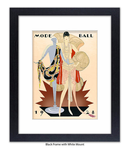 Mode Ball 1928 - Girl Maniquinn Art Print