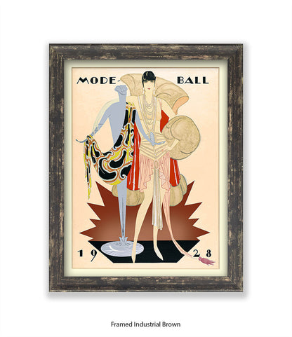 Mode Ball 1928 - Girl Maniquinn Art Print