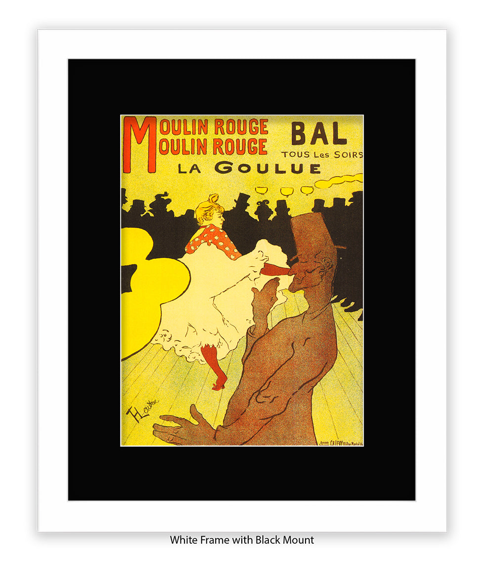 Moulin Rouge Bal - La Goulue - Lautrec Art Print