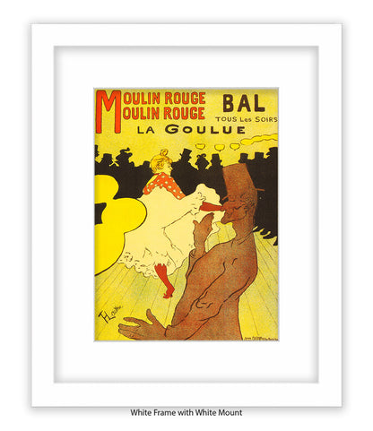 Moulin Rouge Bal - La Goulue - Lautrec Art Print