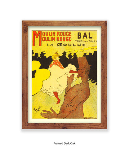 Moulin Rouge Bal - La Goulue - Lautrec Art Print