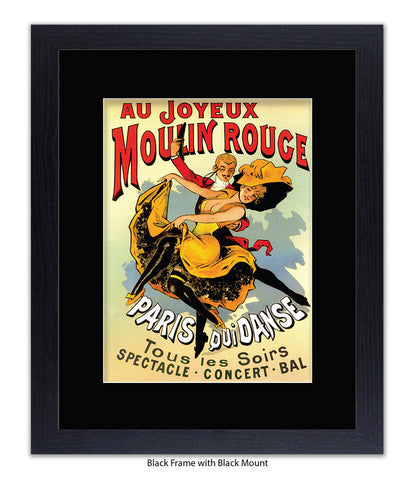 Moulin Rouge Joyeux Dancers Art Print