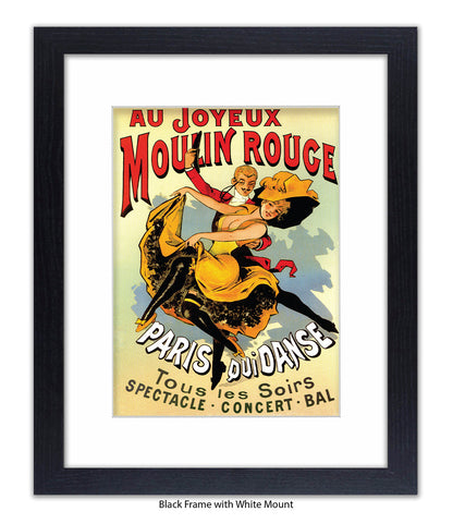 Moulin Rouge Joyeux Dancers Art Print