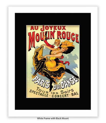 Moulin Rouge Joyeux Dancers Art Print