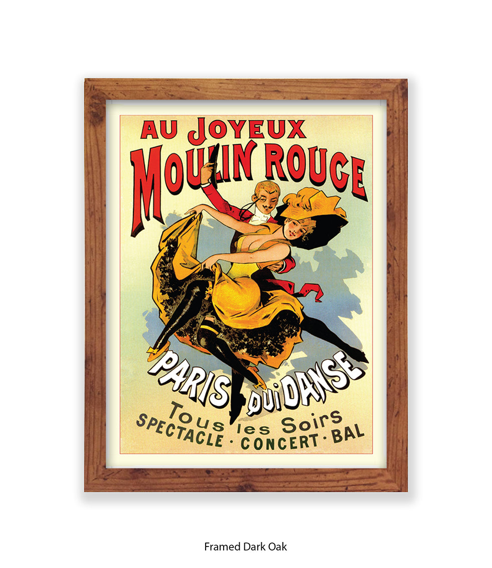 Moulin Rouge Joyeux Dancers Art Print