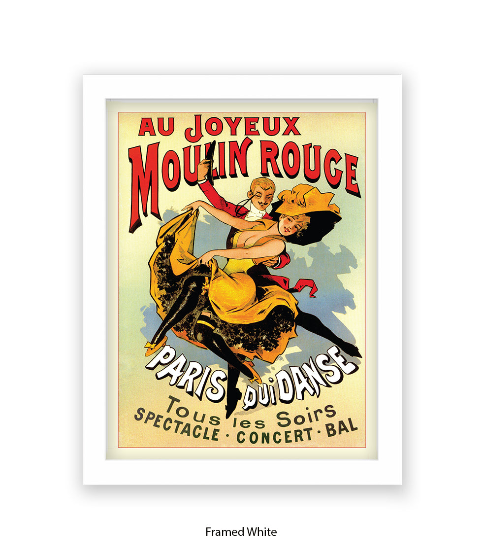 Moulin Rouge Joyeux Dancers Art Print