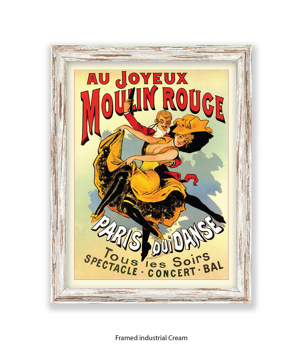 Moulin Rouge Joyeux Dancers Art Print