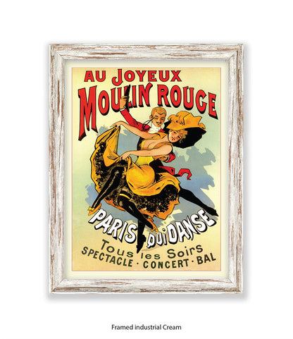 Moulin Rouge Joyeux Dancers Art Print