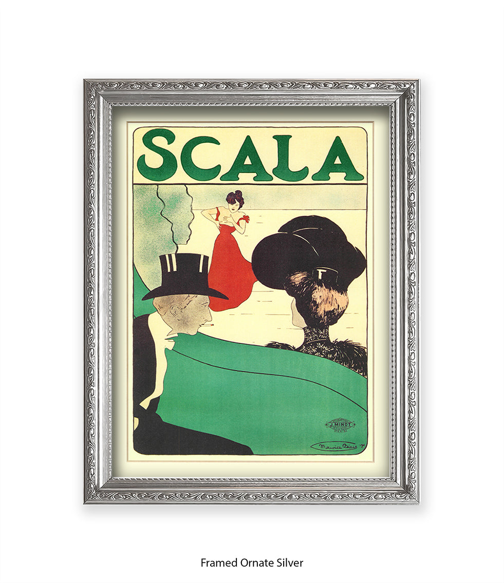 Scala - Opera -  Red Dress - Couple - Top Hat Art Print