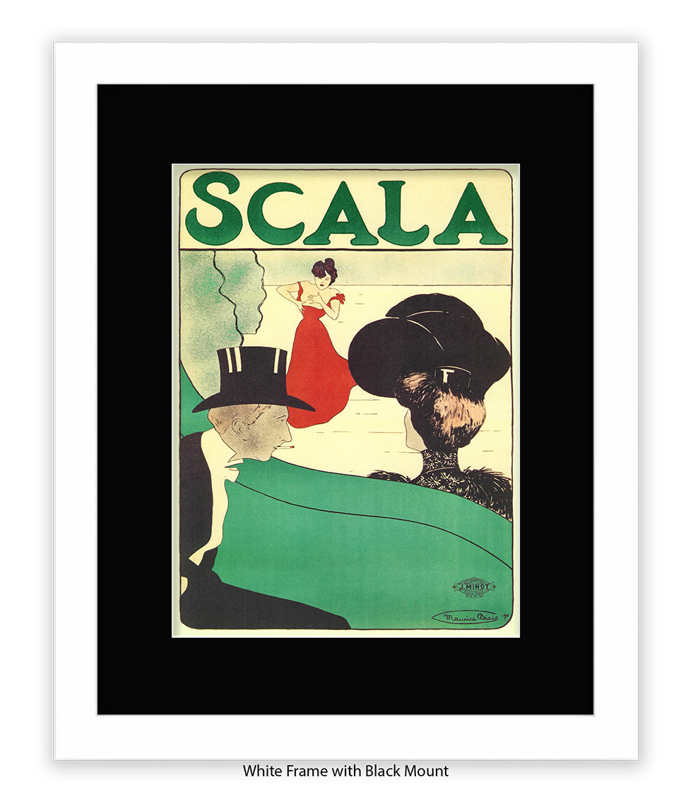 Scala - Opera -  Red Dress - Couple - Top Hat Art Print
