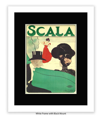 Scala - Opera -  Red Dress - Couple - Top Hat Art Print