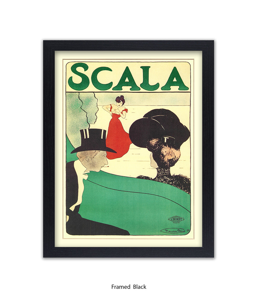 Scala - Opera -  Red Dress - Couple - Top Hat Art Print
