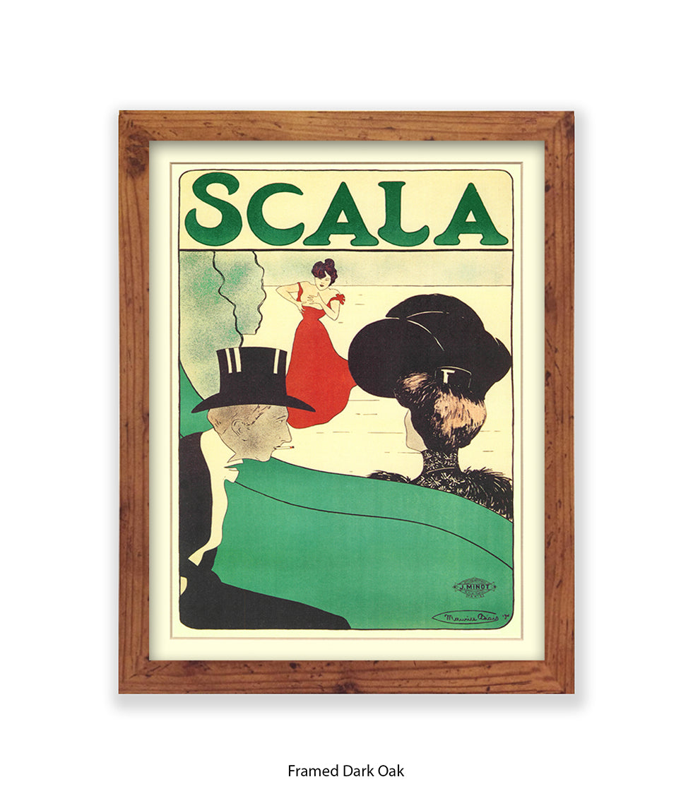 Scala - Opera -  Red Dress - Couple - Top Hat Art Print