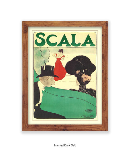 Scala - Opera -  Red Dress - Couple - Top Hat Art Print