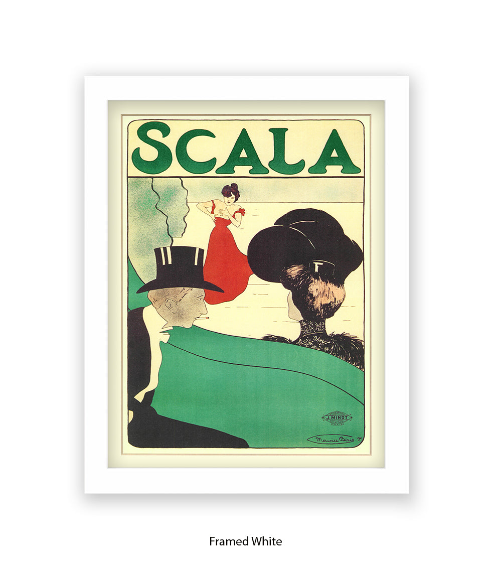 Scala - Opera -  Red Dress - Couple - Top Hat Art Print