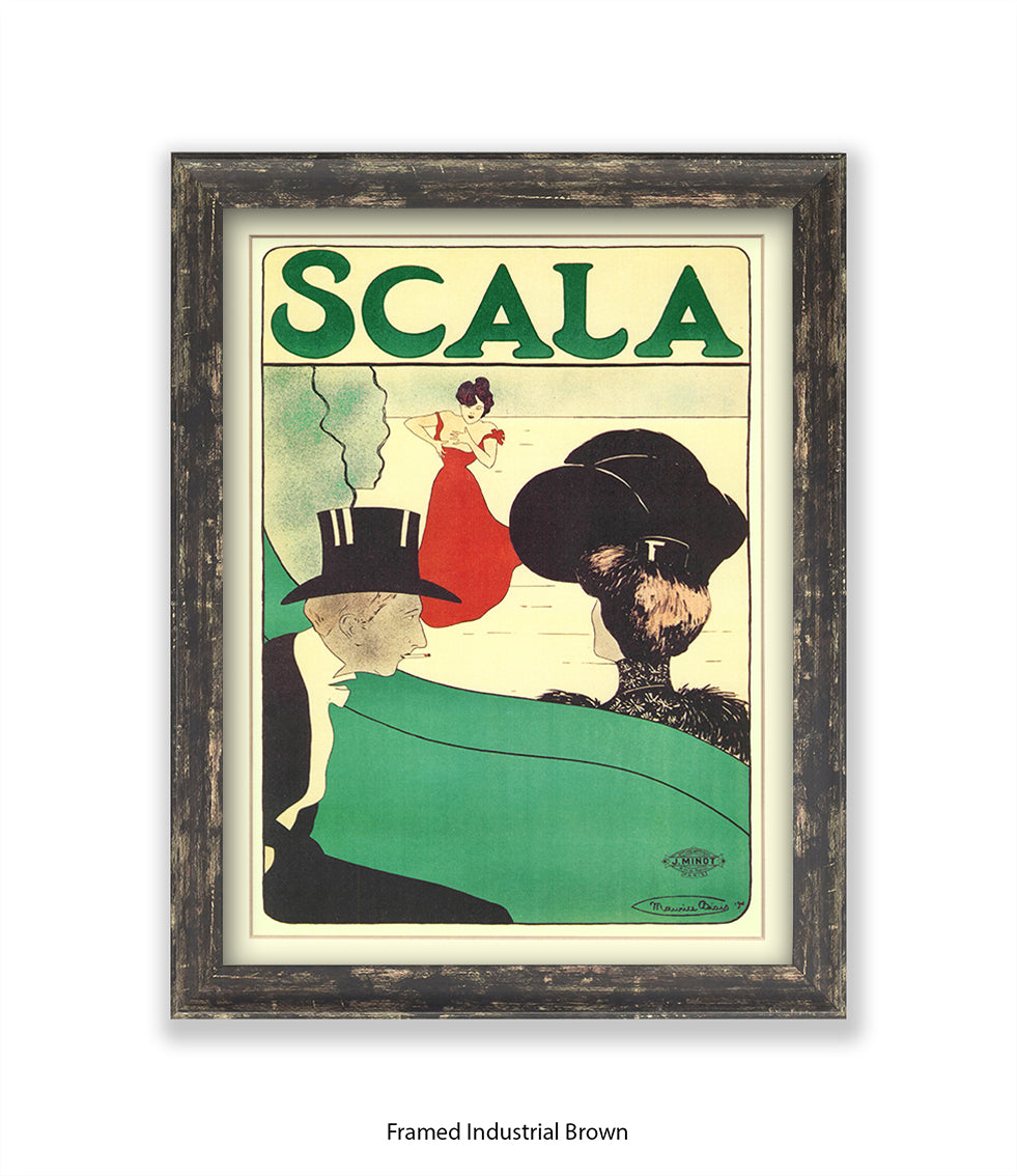 Scala - Opera -  Red Dress - Couple - Top Hat Art Print