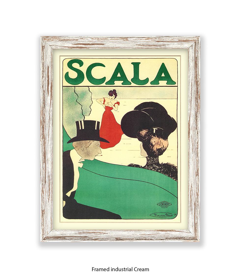Scala - Opera -  Red Dress - Couple - Top Hat Art Print