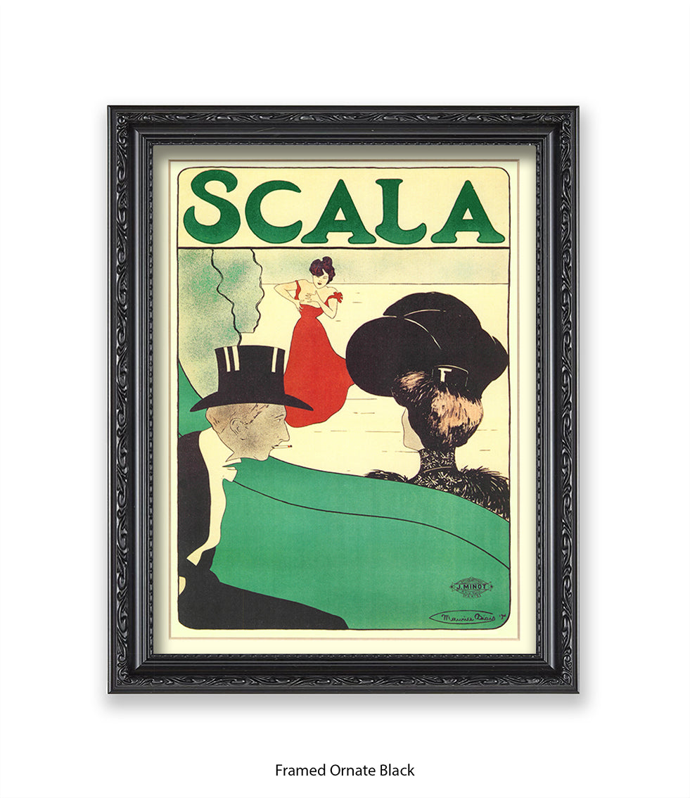 Scala - Opera -  Red Dress - Couple - Top Hat Art Print