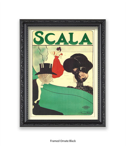 Scala - Opera -  Red Dress - Couple - Top Hat Art Print