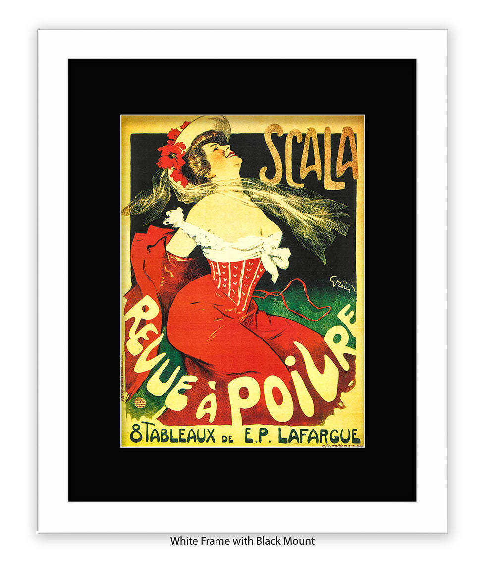 Scala - Revue A Poilre -  Lady - Red Corset Art Print