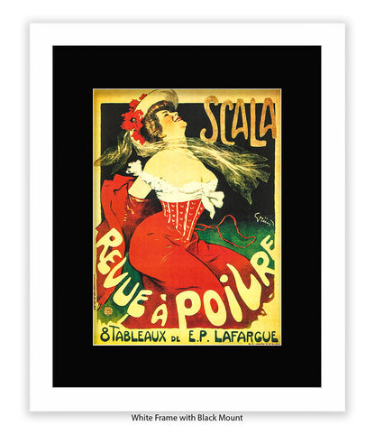 Scala - Revue A Poilre -  Lady - Red Corset Art Print