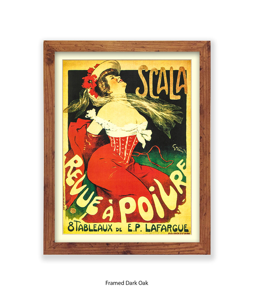 Scala - Revue A Poilre -  Lady - Red Corset Art Print