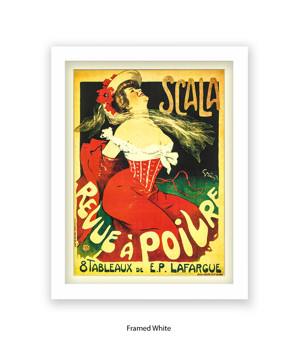 Scala - Revue A Poilre -  Lady - Red Corset Art Print