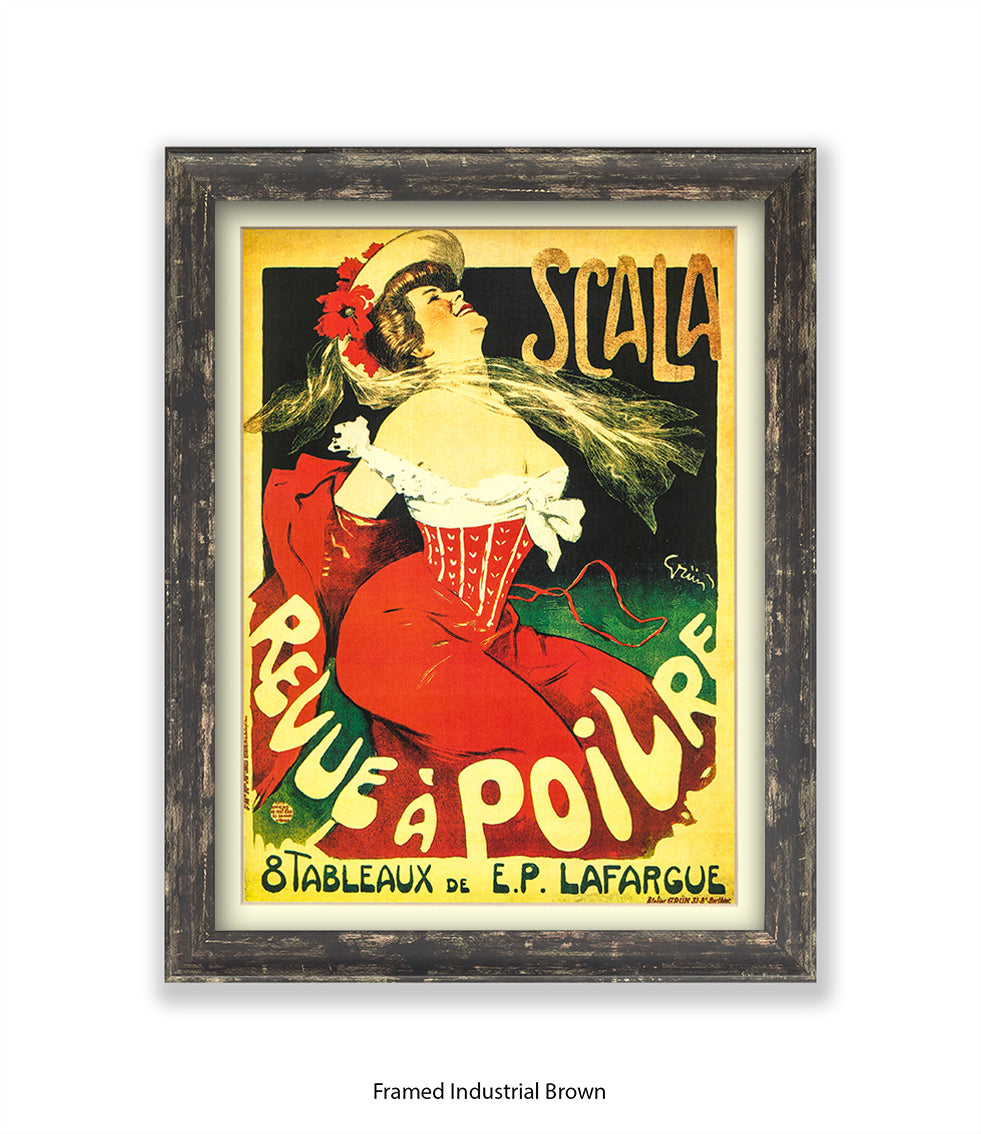 Scala - Revue A Poilre -  Lady - Red Corset Art Print