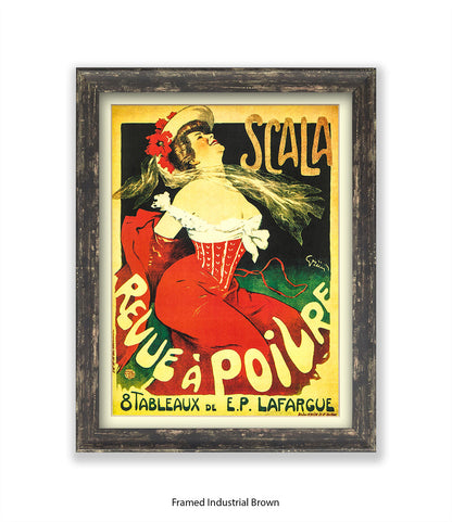 Scala - Revue A Poilre -  Lady - Red Corset Art Print