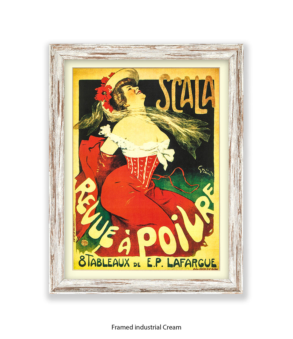 Scala - Revue A Poilre -  Lady - Red Corset Art Print