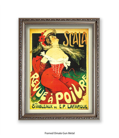 Scala - Revue A Poilre -  Lady - Red Corset Art Print