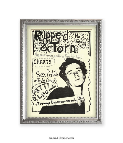Ripped & Torn No 2 January 1977 Art Print
