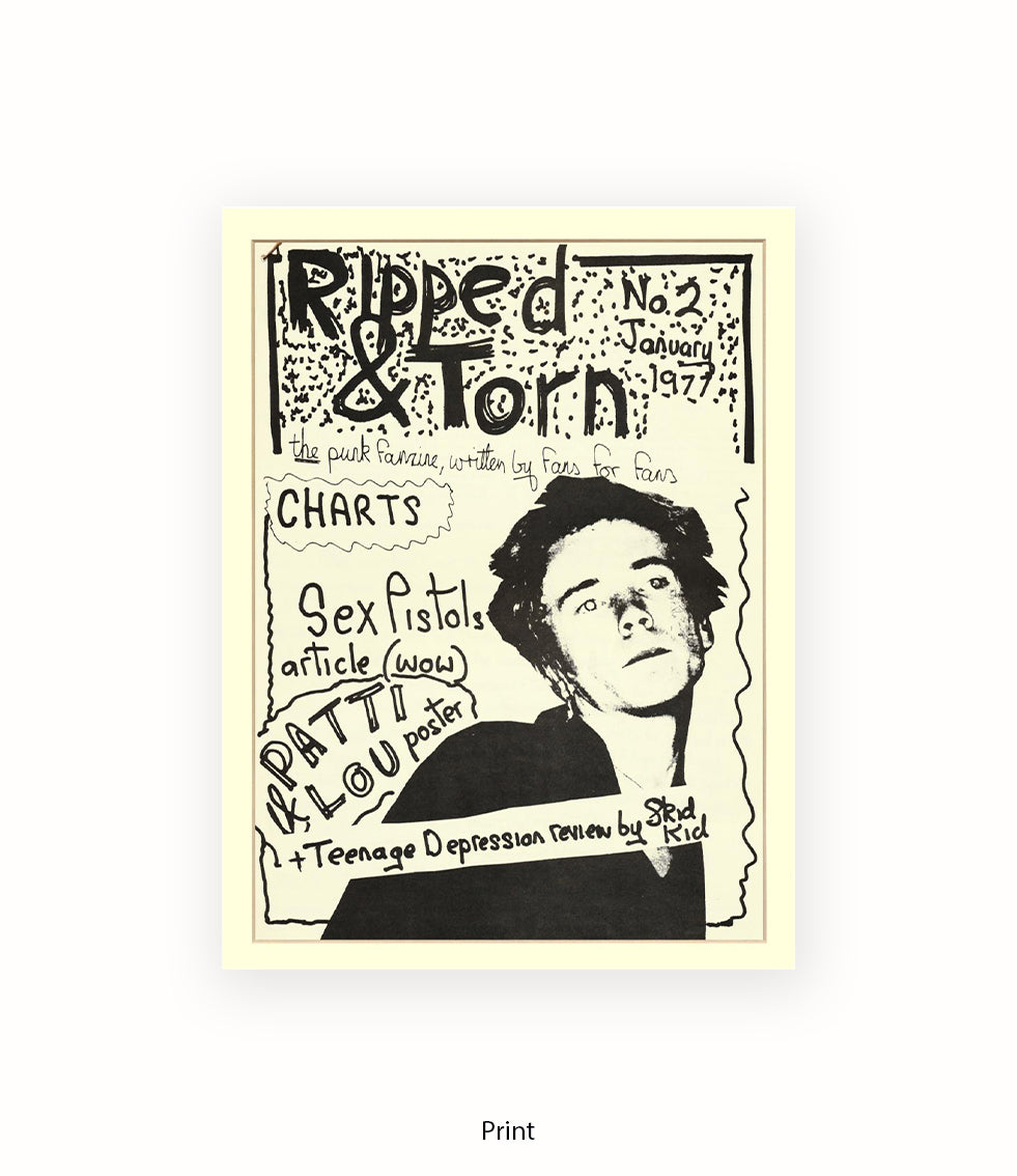 Ripped & Torn No 2 January 1977 Art Print