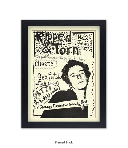 Ripped & Torn No 2 January 1977 Art Print