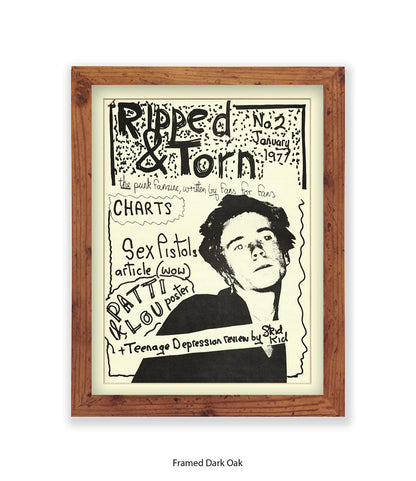 Ripped & Torn No 2 January 1977 Art Print
