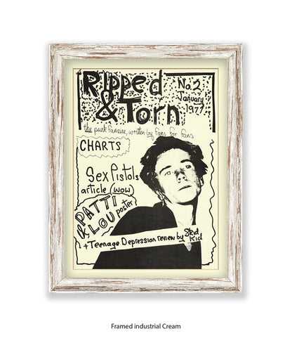 Ripped & Torn No 2 January 1977 Art Print